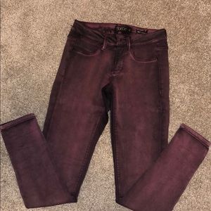 Burgundy Jeggings